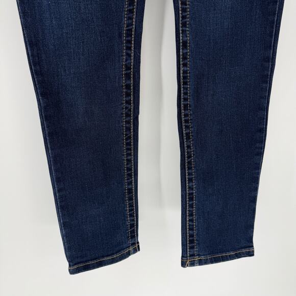 Seven7 Tummyless High Rise Skinny Jeans Womens Size 6 Dark Wash Stretch Denim - Picture 3 of 8